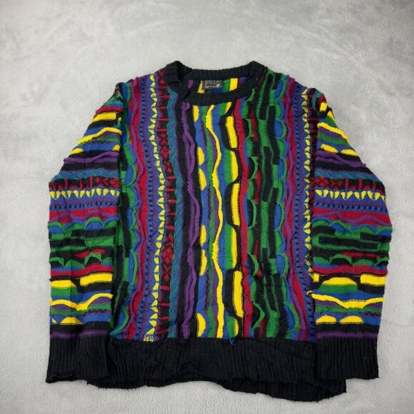 COOGI Australia Multicolor Retro Knit Sweater Men’s Size M - Picture 1 of 14